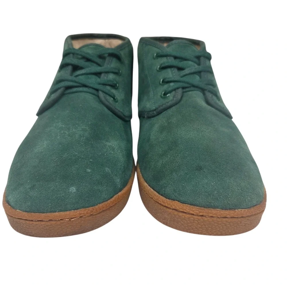 Supreme Mens Forest Green Suede Chukka Shoes Boots Leather Lined‎ Size 10